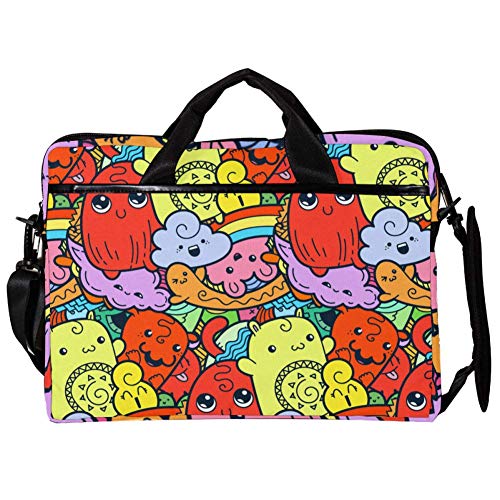 Maletín bandolera para laptop de 14 a 15 pulgadas Cute Dolls multicolor portátil