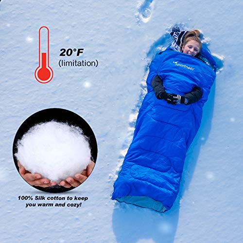 UPSKR Envelope Sleeping Bag with Compression Sack, Lightweight and