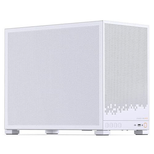 Jonsbo D32 STD Mesh PC Case White | Mini Case for Micro-ATX Compatible with Back-Connect Strong Airflow Compact and Stylish for Gaming Builds