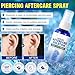 Piercing Aftercare Spray | Saline Spray For Piercings | Gentle Cleanser For Ear, Nose, Belly Button & Cartilage Piercings | Soothing, Alcohol-Free Fine Mist, 2 Fl Oz