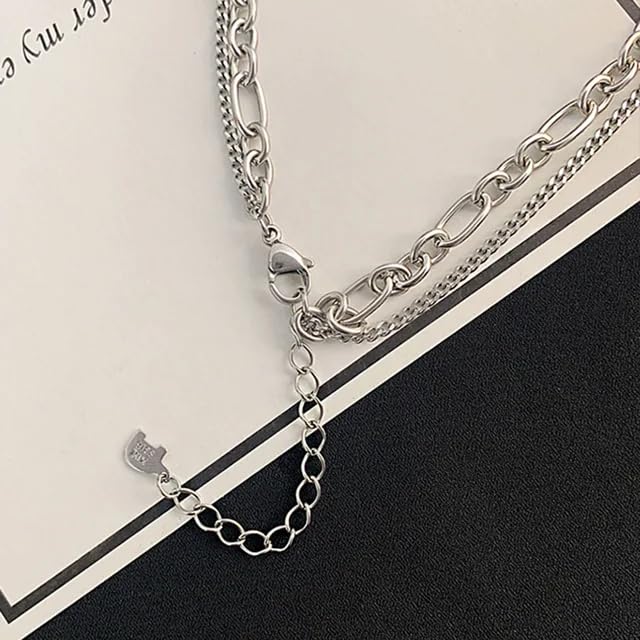 Image of SALTY ALPHA Anti Tarnish Stainless Steel Locket Neck Chain for Men | Stylish Pendant Necklace | Jewellery Accessories for Boys | Minimal Jewelry | Gifts for Boyfriend & Husband | Gift for Diwali, Christmas, Marriage, Birthday, Rakhi