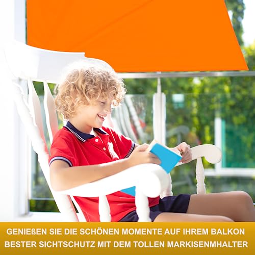 Balkonfächerhalter Aus Edelstahl Für Balkongeländer Rund Und Eckig Faecherhalterung Bis Balkonfaecher 140 Cm X 140 Cm Markisenhalterung Balkon Halterung Markise Sichere Befestigung Am Gelaender 4601220007