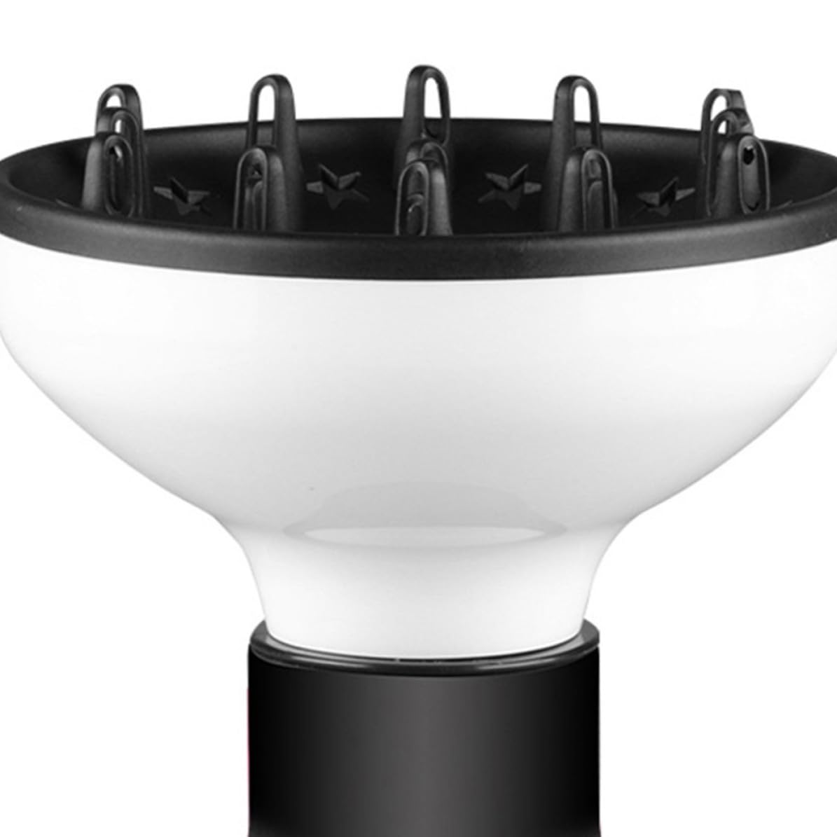 Universal Hair Dryer Diffuser Nozzle for Quick Styling, Made of Wear Resistant Nylon + PC Material, Suitable for Straight and Natural Curly Hair, for Home and Salon Use
