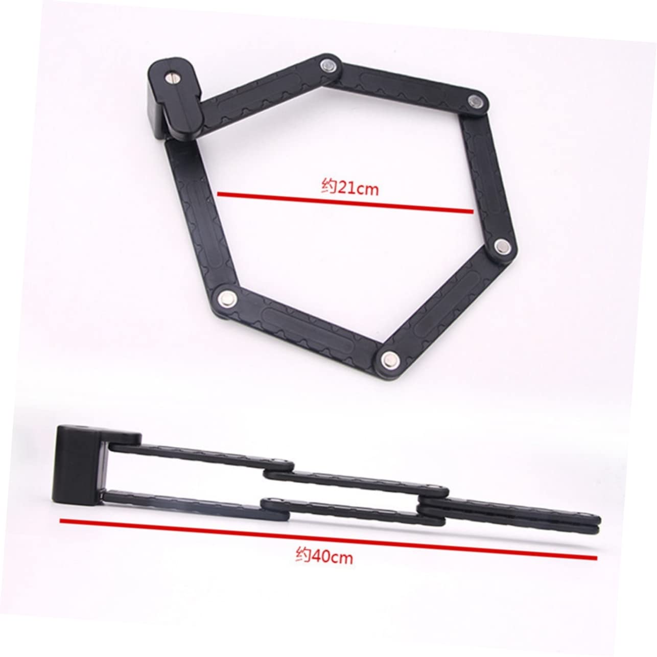 Candado Antirrobo Plegable de Acero, para Bicicleta de Carretera
