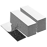 EOTW 24 Pack Hook Loop Tape, 1" x 4" Strong Tape Double Sided Adhesive Sticky Reusable Hook and Loop Interlocking Mounting Tape Removable Wall Fastener Tape