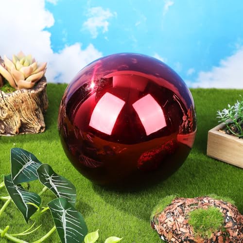 Esfera decorativa de acero inoxidable pulido con efecto visual elegante 5