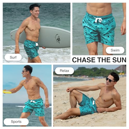 Image of Kanu Surf Men's Big Viper Extended Size Stripe Swim Trunk