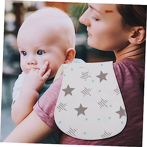 3 Pcs Baby Burp Cloths Set Absorbent Cotton Burping Rags for Newborns Soft and Gentle for Boys and Girls for Feeding and Spit Up Random Style4