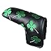 New Clover Shamrock Golf Putter Cover Headcover for Scotty Cameron Taylormade Odyssey Blade (Black)