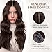 Rich Choices Hair Toppers for Women Real Human Hair 100% Human Remy Toppers NO Bangs for Women with Thinning on Top Clip in Hairpiece 4