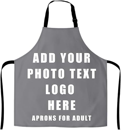 Delantal impermeable personalizado para adultos Delantal personalizado impermeable para cocinar pintura hornear fiesta