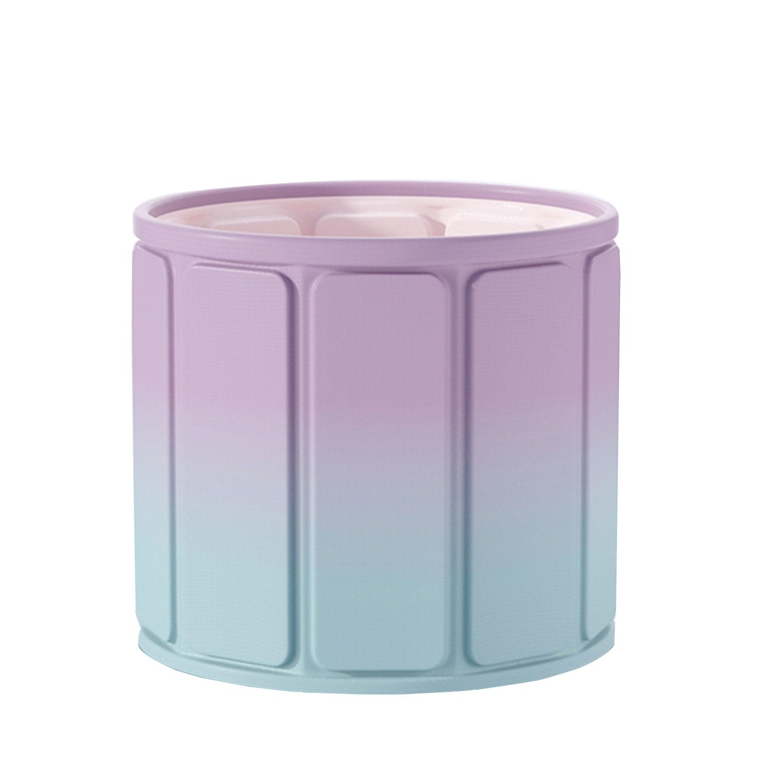Faltbare Badewanne für Erwachsene mit Abdeckung Freistehende Badewanne Mobile Badewanne Freistehende Badewanne für Heißes Bad und Eisbad 75x67cm (75cm,pink-white)