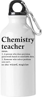 Chemistry Teacher A Person Who Does Precision Guesswork - Botella de agua para turistas, color blanco, White, 500 ml