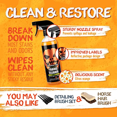 Voodoo Ride ® VR-1004 Fabric Cleaner Orange Citrus Scented Foaming Fabric and Upholstery Cleaner 16oz - Thumbnail 4
