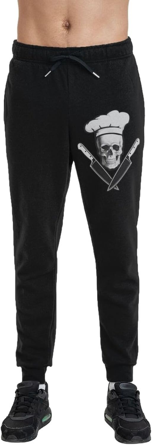 Skull Knives Chef Mens Fashion Athletic Joggers Pants