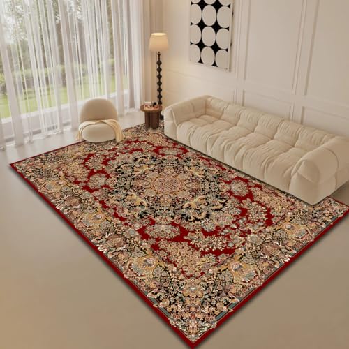 Tapis convient pour le chauffage au sol rouge lavable