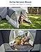 JOYTUTUS SUV Tent with 2 Rooms, Rainfly & Awning for Family Camping, 60% More Space Car Tent for 5-9 Person, Dual-Use for SUV or Ground Camping Tent with Screen Porch, Double Door,Mesh Roof