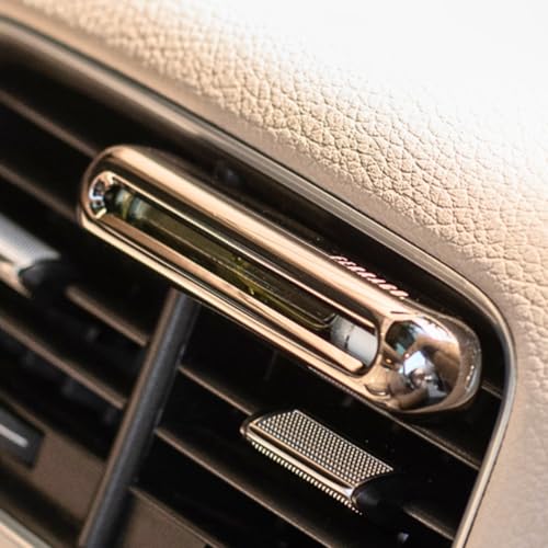 Image of FERRAGO Magnum Car Diffuser | Solid Metal Car Perfume Diffuser | Luxury Car Air Freshener | Refillable Car Fragrance Diffuser | Long Lasting Aroma | Premium Gift for Men & Women (Blue Elysium)