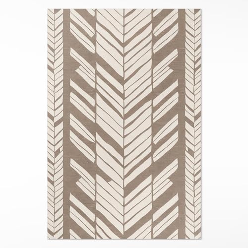 Alfombras de Vinilo 150x225 cm para Cocina Salón y Dormitorio PCV Impermeable Rectangular Decoración de Interiores de Material Sintético de Calidad Fácil Limpieza - Bordado Indio