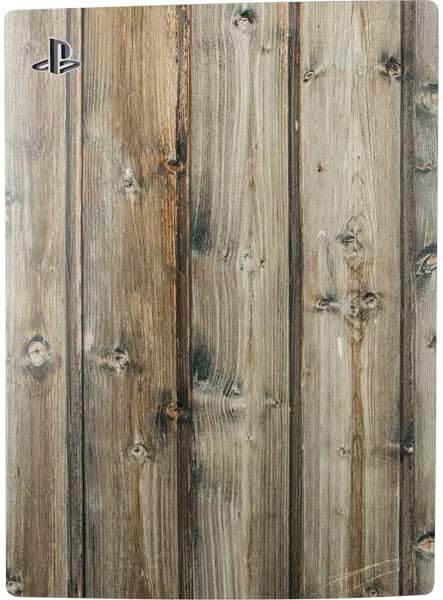 Skinit Decal Gaming Skin Compatible with PS5 Bundle - Natural Weathered Wood Design
