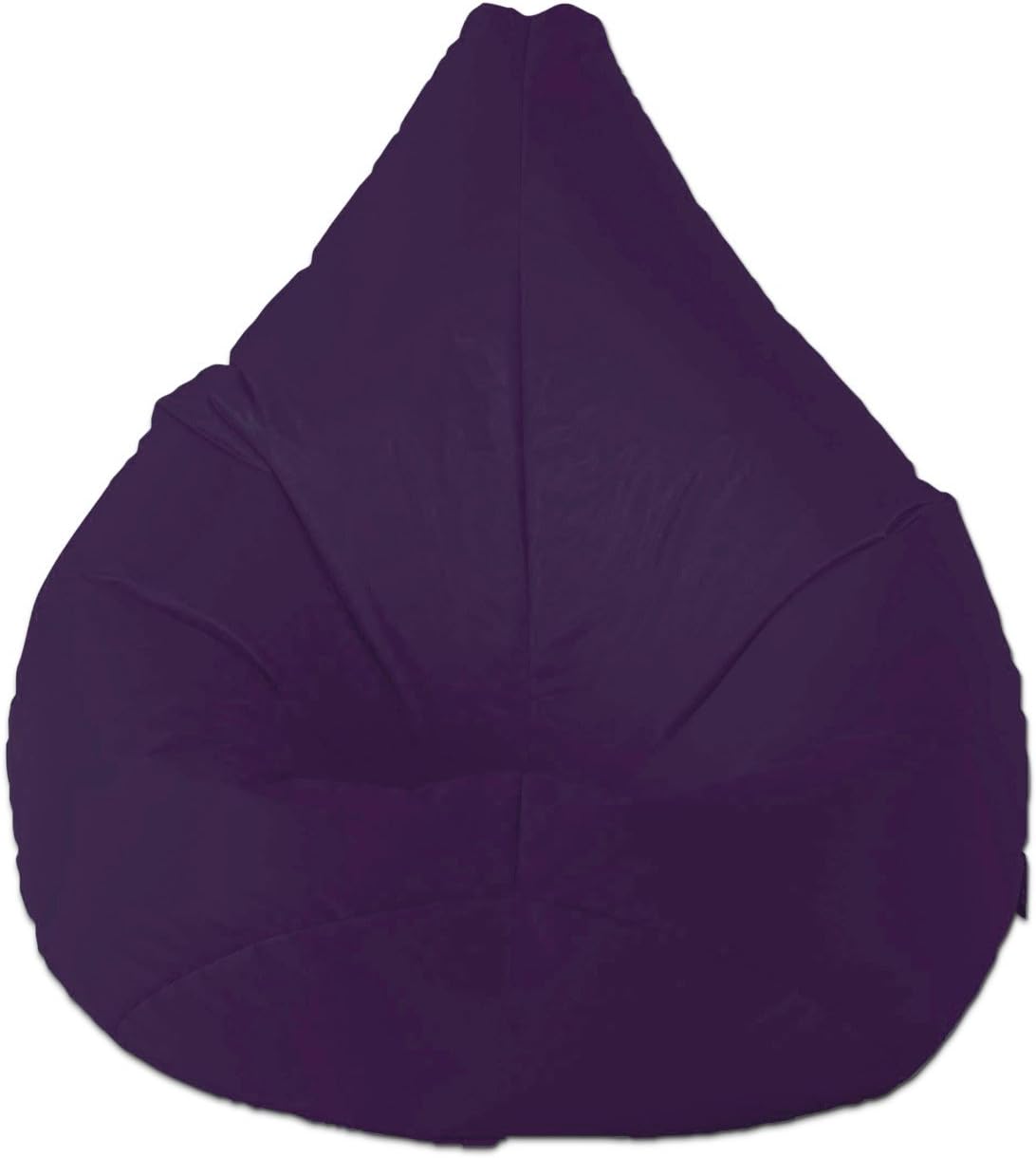 Large Gaming Bean Bag Gamer Beanbag Adult Size Cover ONLY - 100 x 100cm - Indoor Outdoor - Waterproof - Gaming Cloud in Purple - Cover ONLY