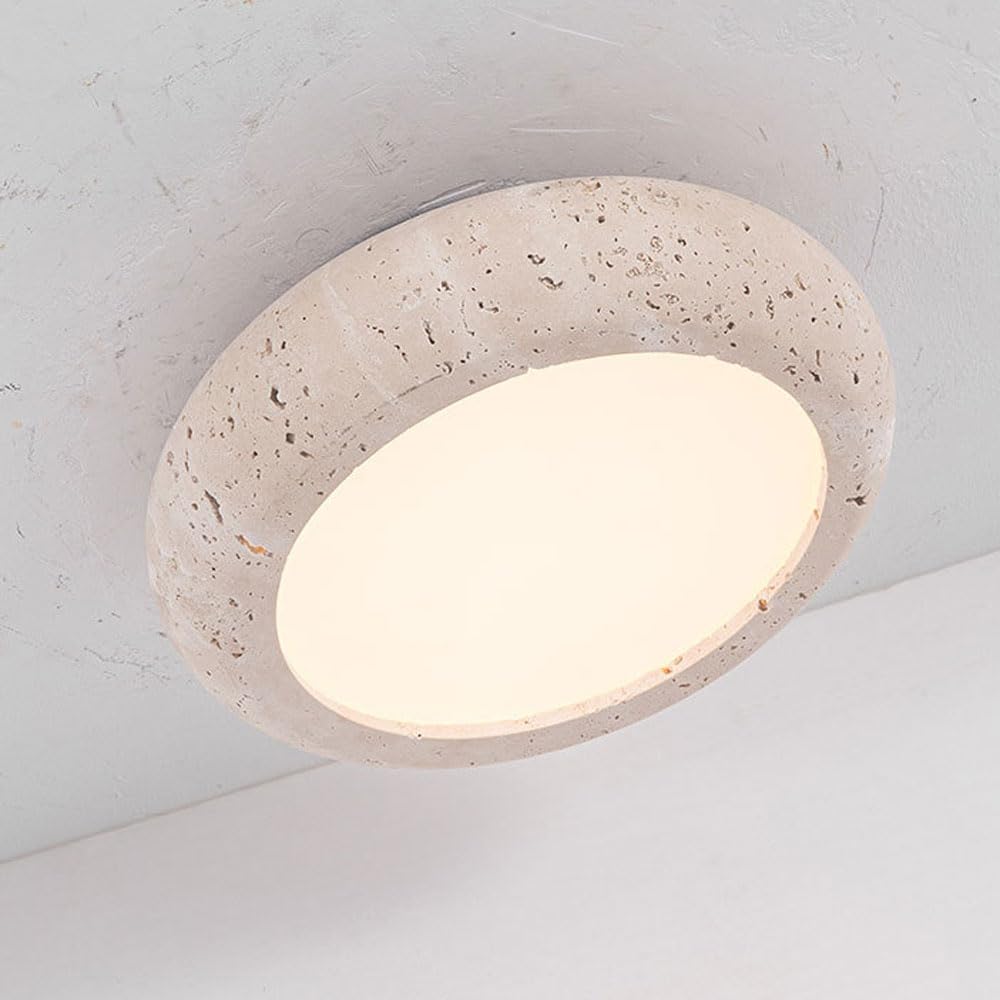 Jadssox nowoczesne oświetlenie sufitowe LED kamień lampa sufitowa podtynkowa 7,8 cala oświetlenie korytarza drewno blisko lampy sufitowe do sypialni schody przedpokój dom wiejski 18W 3000K