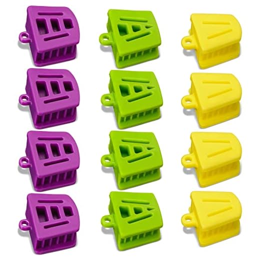 Mouth Props Dental Silicone Bite Blocks, Dental Blocks Multi Size Dental Mouth Opener for Child Kids Adults Teeth Clenching, Large, Medium and Small (12 Pcs)