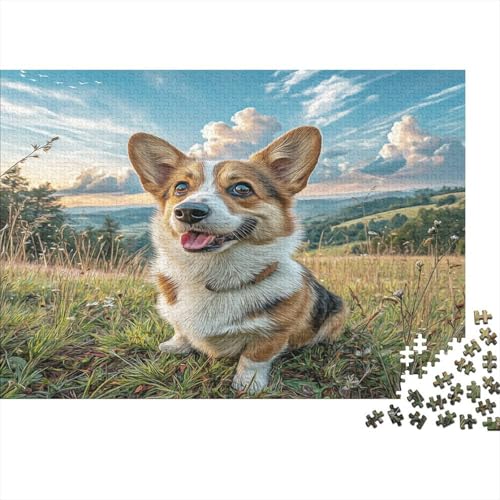Puzzle de perro Corgi 1000 piezas: supera el aburrimiento con este desafío imposible de 70x50cm
