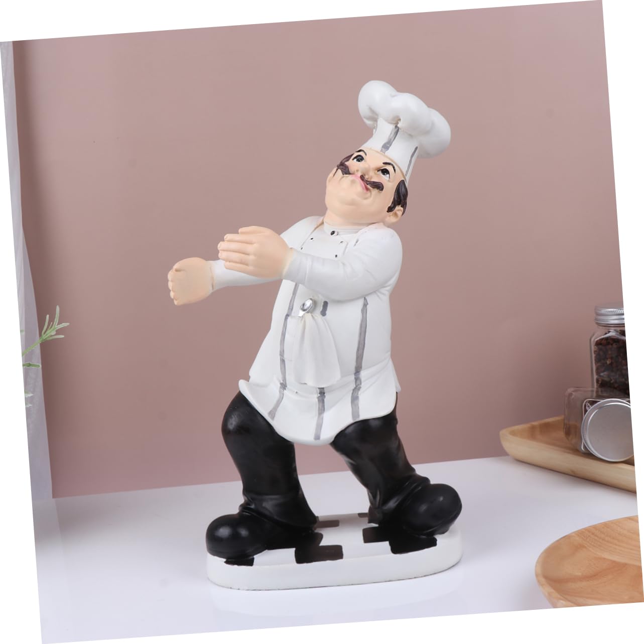 シエフ置き物 Amazon.co.jp: キッチン用シェフ像、シェフの置物カウンター