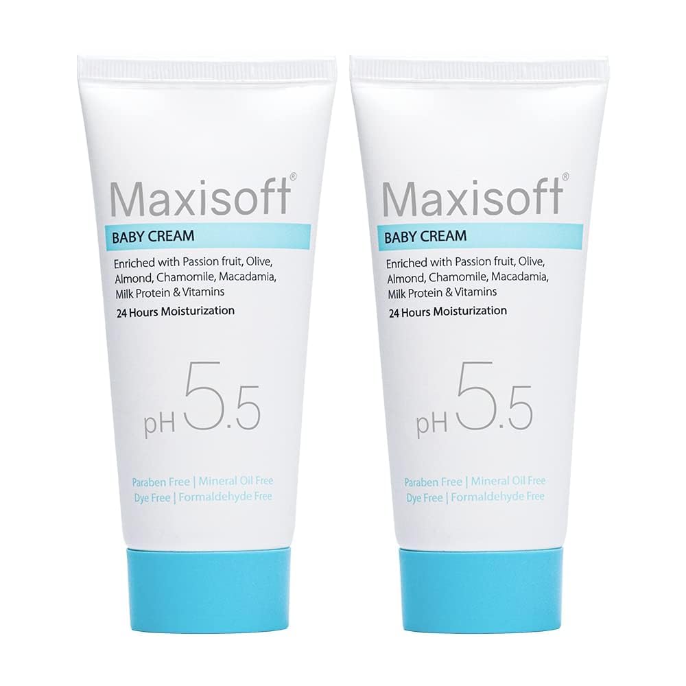 LOGY Crema para bebé (50 g, paquete de 2), con caléndula, almendra, aloe, manzanilla, aceite de semilla de uva, aceite de macadamia, proteína de leche, aceite de oliva, maracuyá y manteca de karité,
