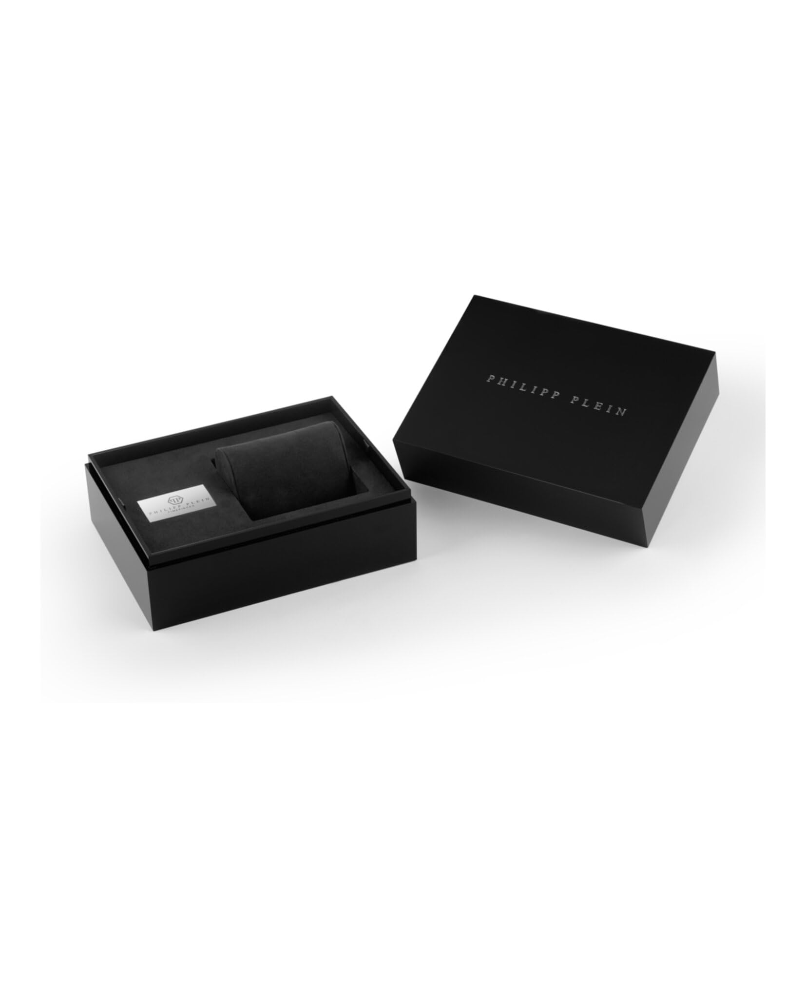 Philipp Plein The $keleton Crystal Collection Luxury Mens Watch Timepieces with a Transparent Strap and Case Featuring a Silver Dial