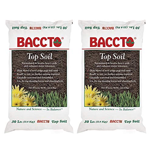 Michigan Peat Baccto Top Soil for Lawns, Gardens, and Raised Planting Beds with Reed Sedge, Peat,...