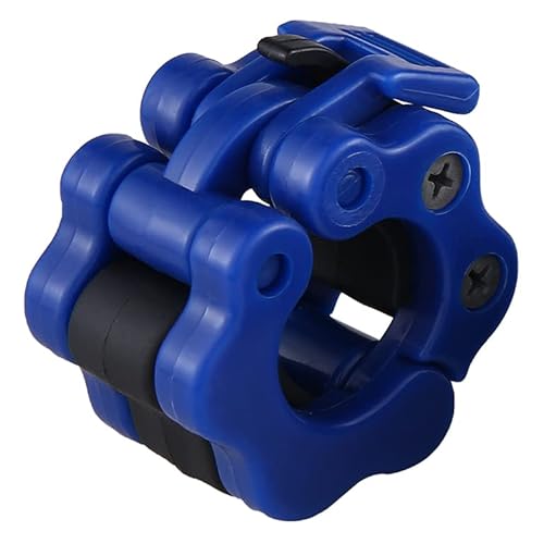 Barbell Collar 1 Inch Quick Release Pair Of Locking 1" Pro Weight Bar Plate Locks Clamp Clips For Workout Lifts And Strength Training(1 Inch, Blue, 2) #TOP3