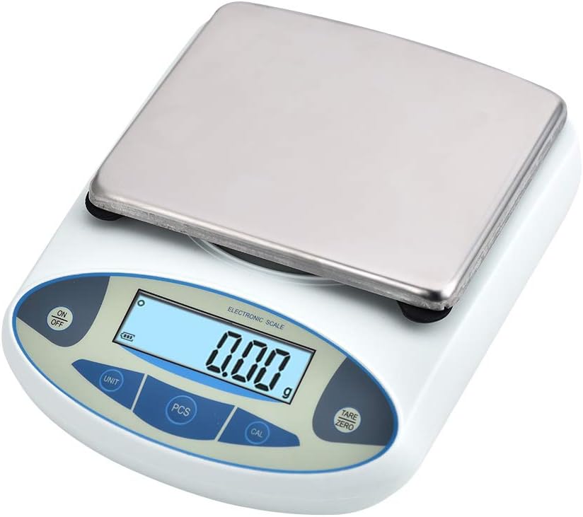 High Precision Lab Scale Digital Analytical Electronic Balance Laboratory Lab Precision Scale Jewelry Scales Kitchen Precision Weighing Electronic Scales 0.01g(5000g/0.01)