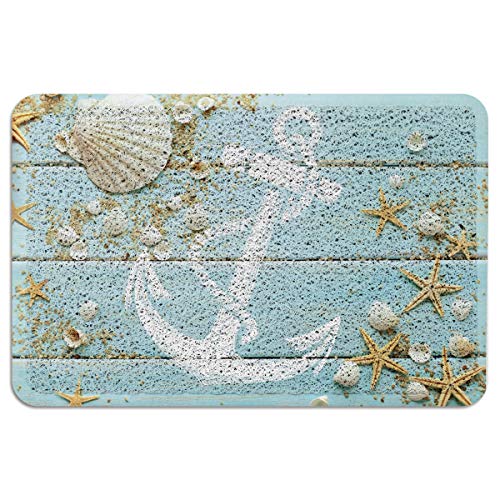 Best Review Beach-Themed Nautical Anchor PVC Doormat Rubber Backing-Non Slip Seashell, Starfish, Entryway Rug Indoor Outdoor Garage Patio High Traffic Areas Shoe Rugs Best Review Beach-Themed Nautical Anchor PVC Doormat Rubber Backing-Non Slip Seashell, Starfish, Entryway Rug Indoor Outdoor Garage Patio High Traffic Areas Shoe Rugs