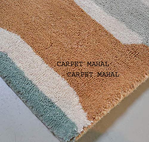Image of Carpet Mahal Export Quality Handmade Tuffted Pure Woollen Carpet for Hall Living Room Bedroom Size 10 x 13 feet (300X390 Cm) Color-Multi