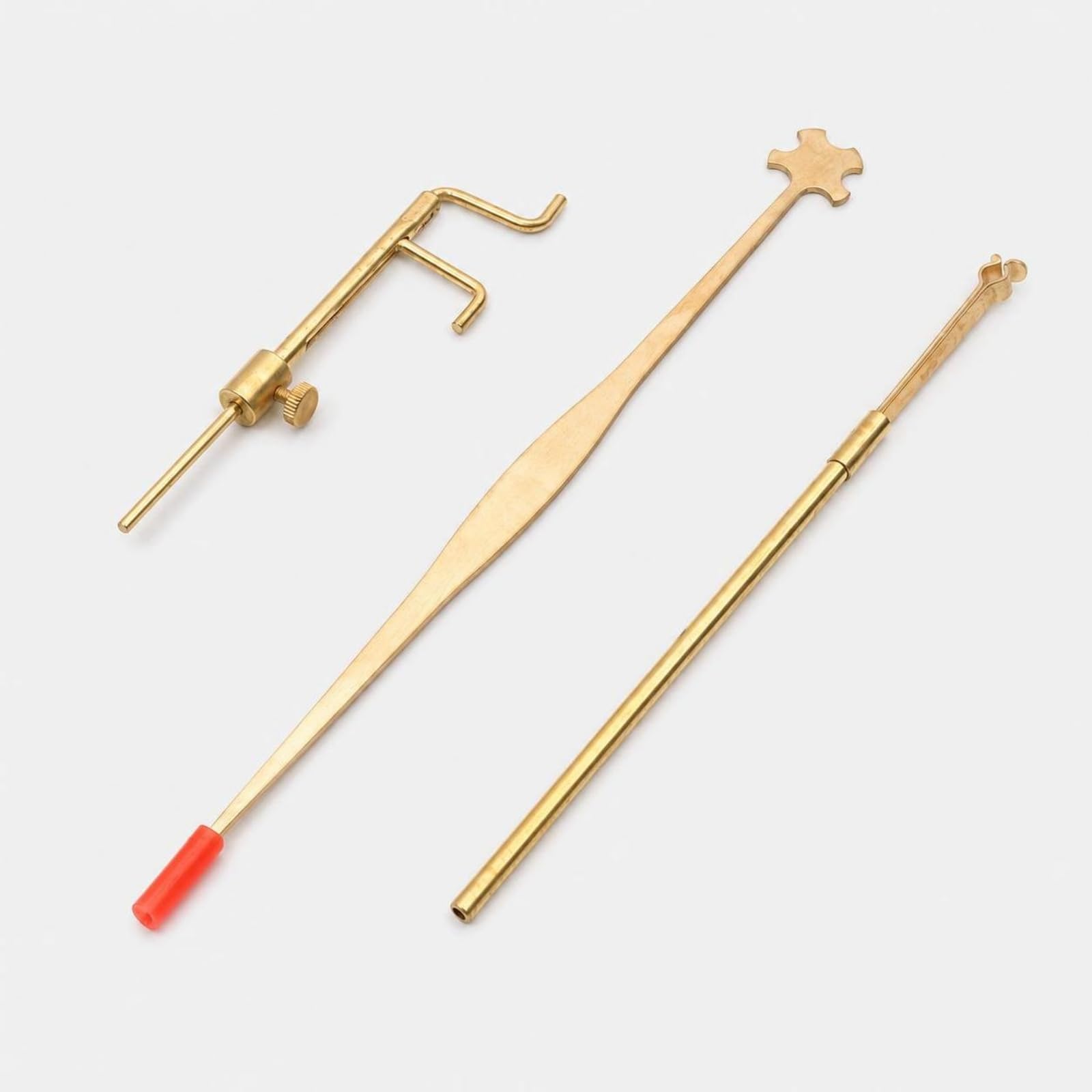 TISHITA Strumento Ad Arco Kit Attrezzi Liuteria Set Misuratore Gancio Morsetto in Ottone per Controllo Lunghezza E Bloccaggio Adatto a Laboratori Tecnici, Set Per Violino