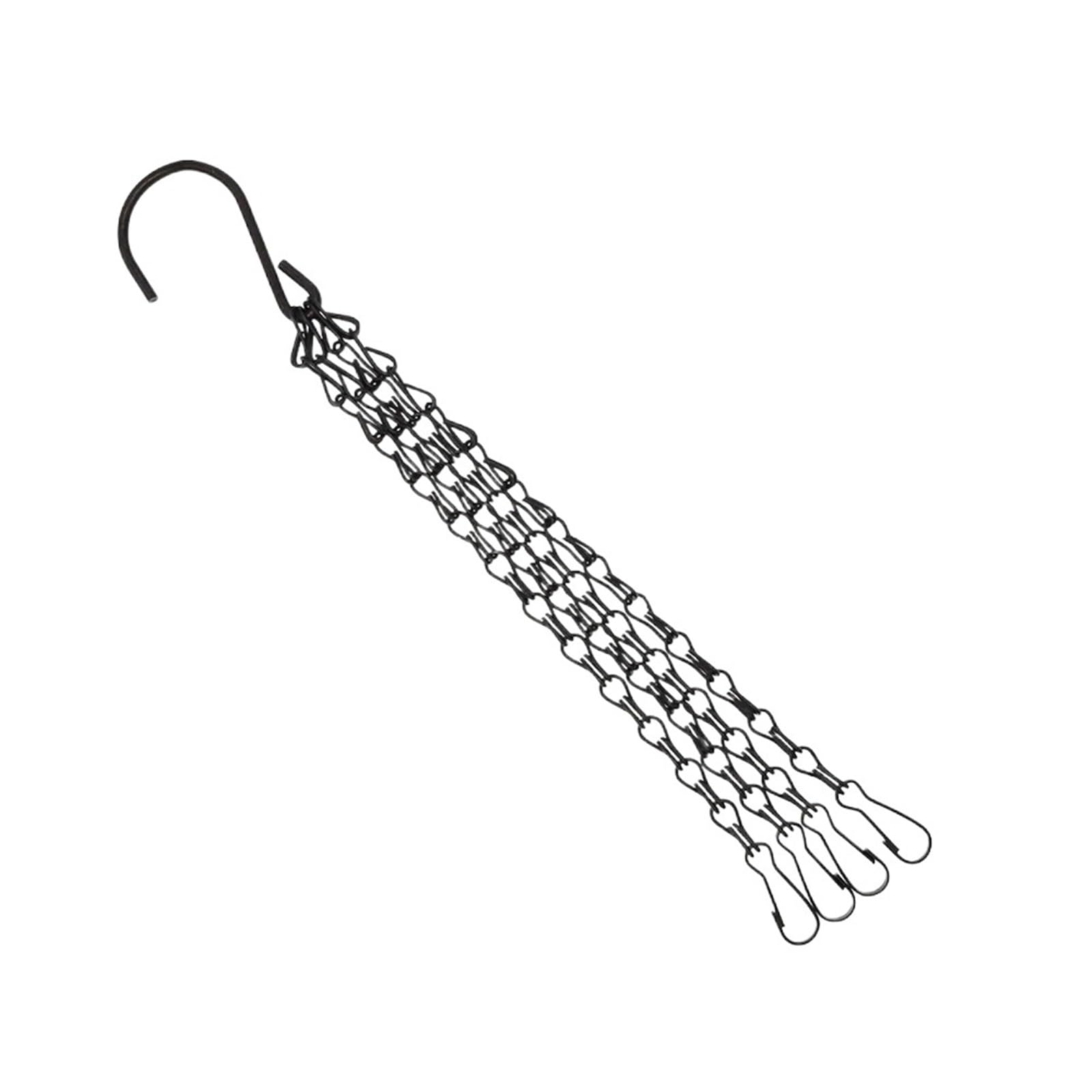 SQQCREATO Hanging Basket Chains 1Pc Flower Pot Hanging Basket Chain Replacement Plant Hanger Iron Bird Feeders Other Ornaments(Black1)