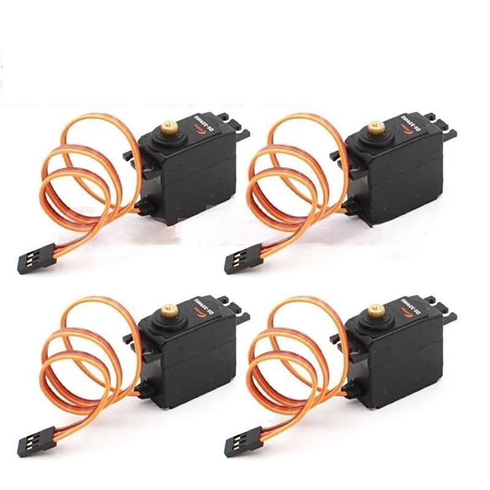 SPARKHOBBY 1 unidad/2 piezas/4 piezas Corona DS-339MG Digital Servo Rodamiento de bolas y engranaje digital y de metal de 4,4 kg/0,15 segundos/32 g para modelos de aviones RC (4 piezas DC-339MG)
