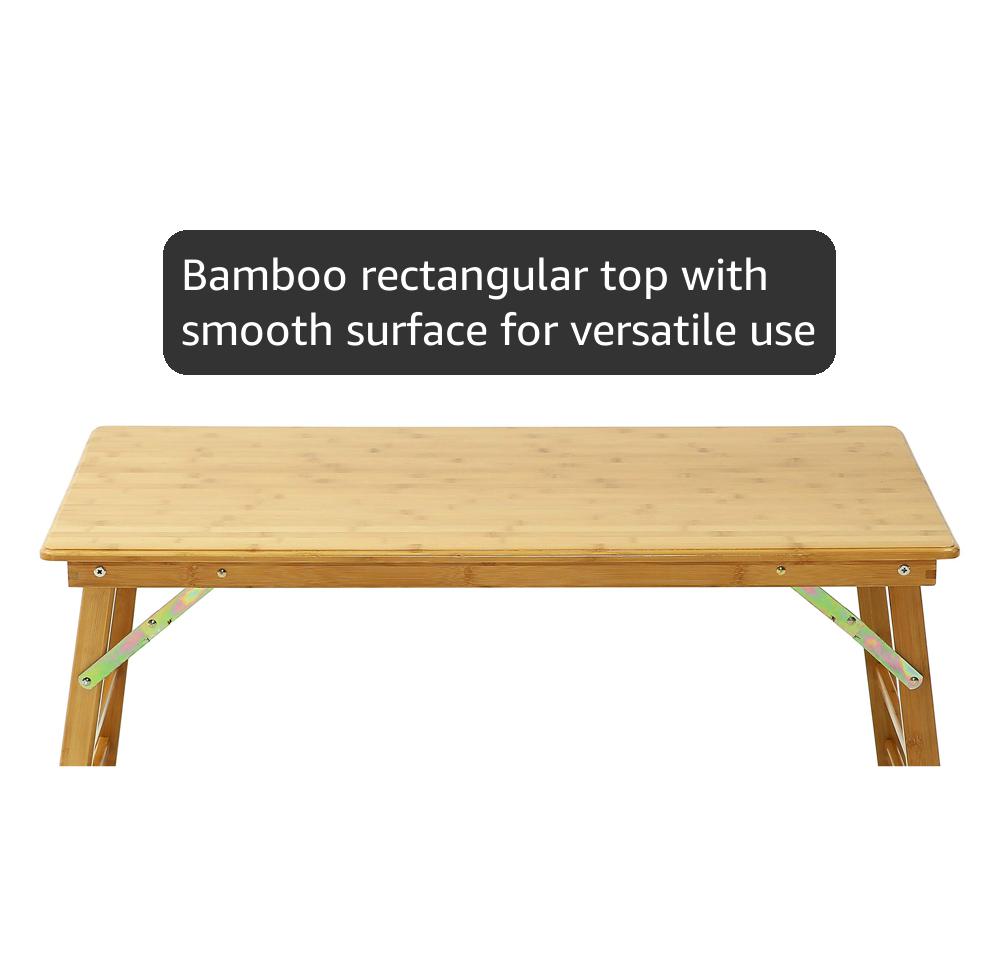 Amazon.com: UNICOO - Bamboo Rectangular Folding Table Children's