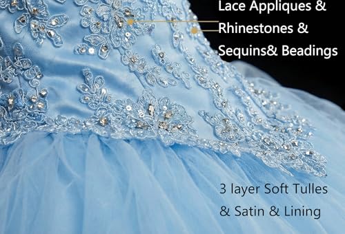 Image of QXMYOO Ball Gown Quinceanera Dresses Sweet 16 Prom Party Princess Dress for Teens