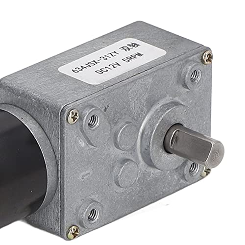 Motor reductor de velocidad DC 12V Acouto de doble eje con rotación reversible 5