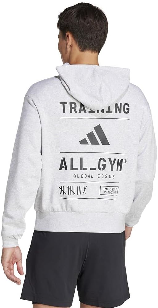 adidas All-Gym Category Pump Cover Hoodie Unisex Tracksuit Top