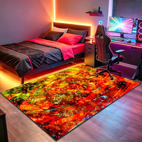 Tapis de sol gaming antidérapant 60x100 cm pour chambre d'enfant