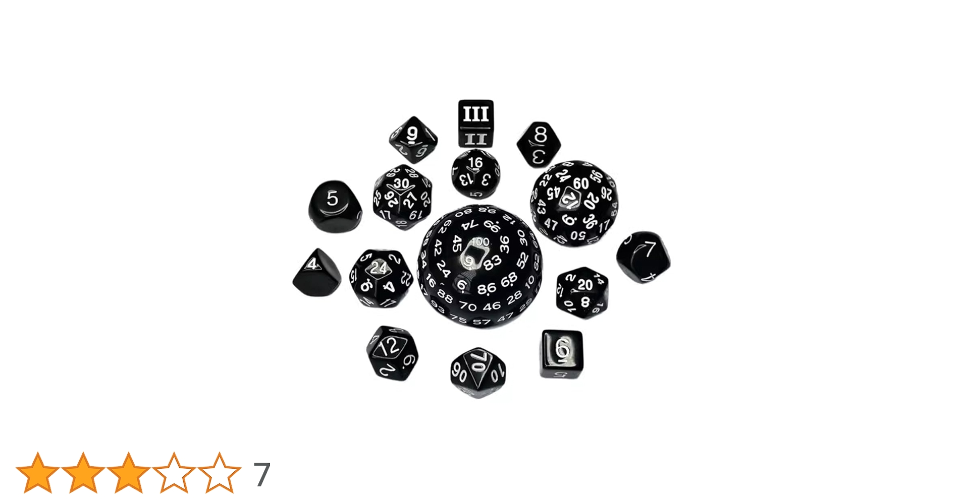 Amazon | ESJNNK D3-D100多面体サイコロセット 15個入り 百面