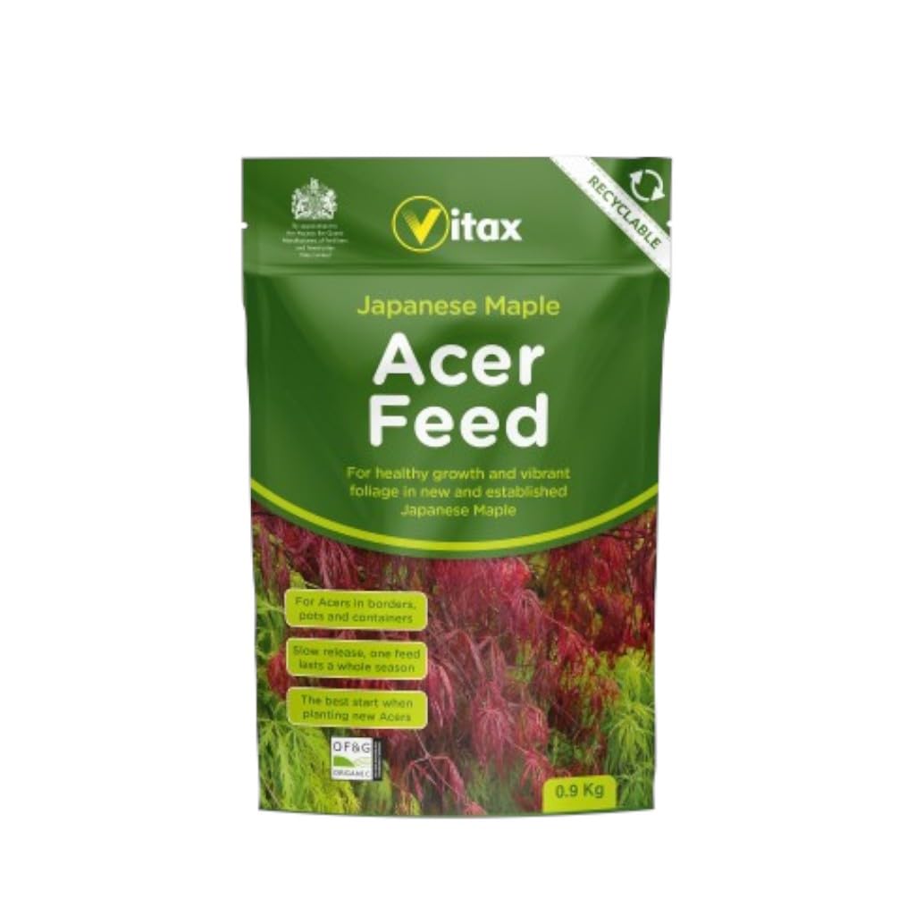 Vitax Acer Feed 0.9kg - Premium Fertilizer for Acer Trees & Shrubs, Promotes Healthy Growth & Vibrant Foliage, Ideal for Japanese Maples & Ornamental Trees - 0.9kg Pack