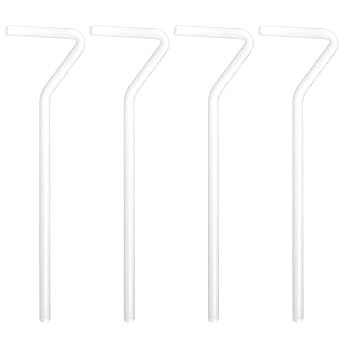 ULTECHNOVO Cell Spreader Rods 4-Pack 5.31In Laboratory Glass Spreading Bars Smooth Edge-Less Design Even Agar Plate Coating Microbiology Cell Culture