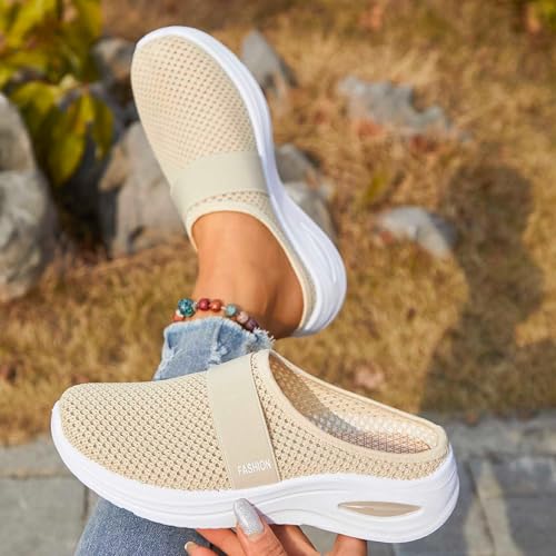 orthopädische hausschuhe damen, Orthopädische Hausschuhe Damen Sommer Mesh Atmungsaktive Sandalen Air Cushion Slip On Diabetiker Schuhe Gesundheitsschuhe Leichte Slippers Rutschfest Pantoffeln