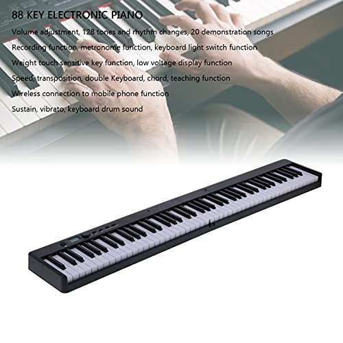 XINL Piano à Clavier Portable, Multifonction 88 Touches Piano électronique 20 chansons de démonstration pour débutants… - Les Beatles, Paul McCartney, John Lennon, RIngo Starr, George Harrison XINL Piano à Clavier Portable, Multifonction 88 Touches Piano électronique 20 chansons de démonstration pour débutants… – Image 7