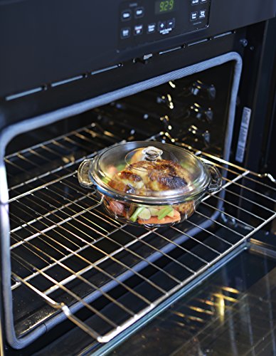 Anchor Hocking Truefit Bakeware Glass Casserole Dish With Cover And Storage Lid, Cherry, 3-Piece Set #TOP1